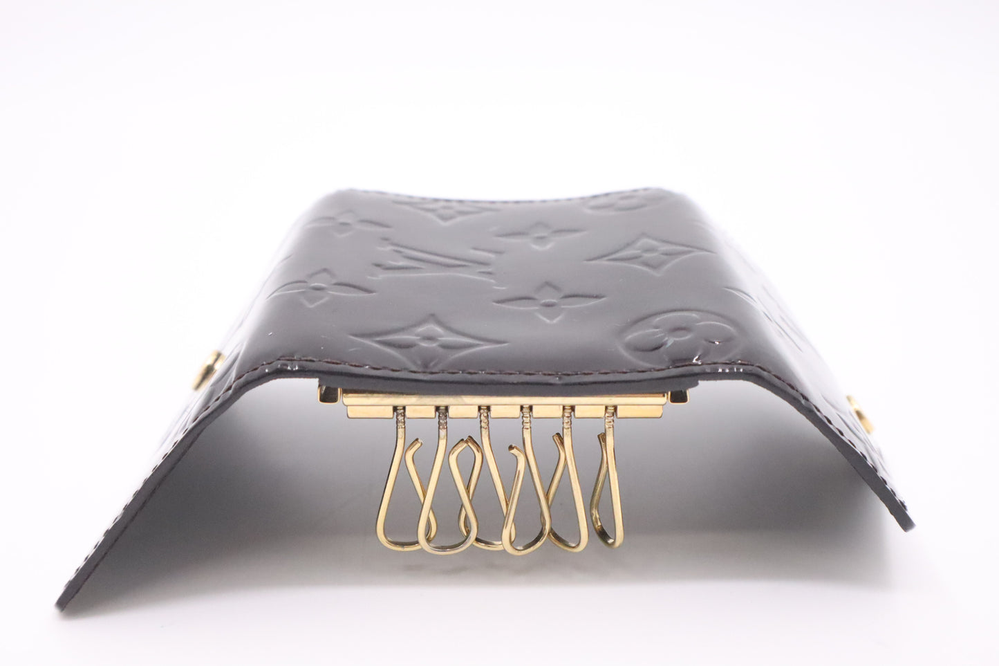Louis Vuitton Key Case in Amarante Vernis Leather
