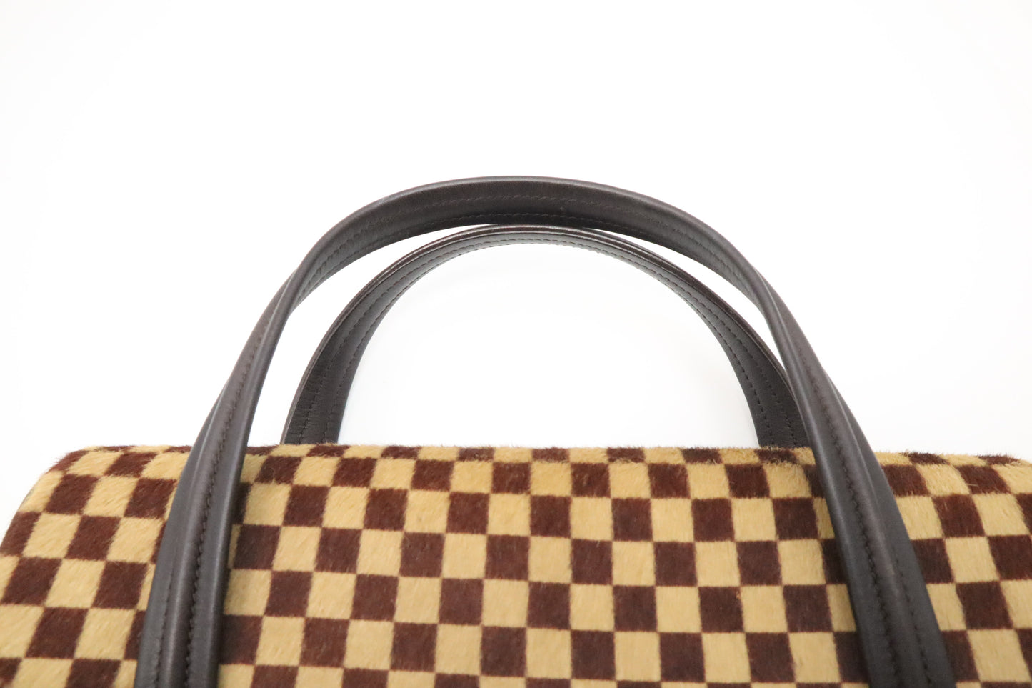 Louis Vuitton Lion Handbag in Damier Sauvage