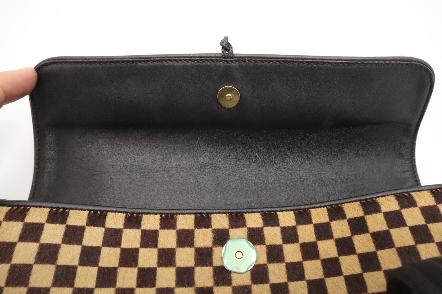 Louis Vuitton Lion Handbag in Damier Sauvage