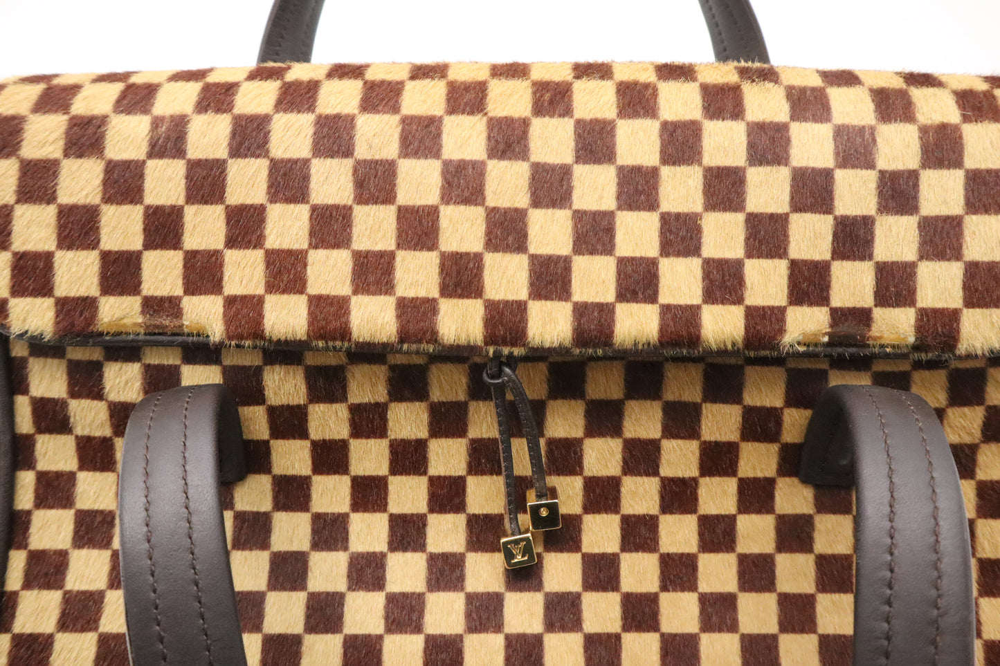 Louis Vuitton Lion Handbag in Damier Sauvage