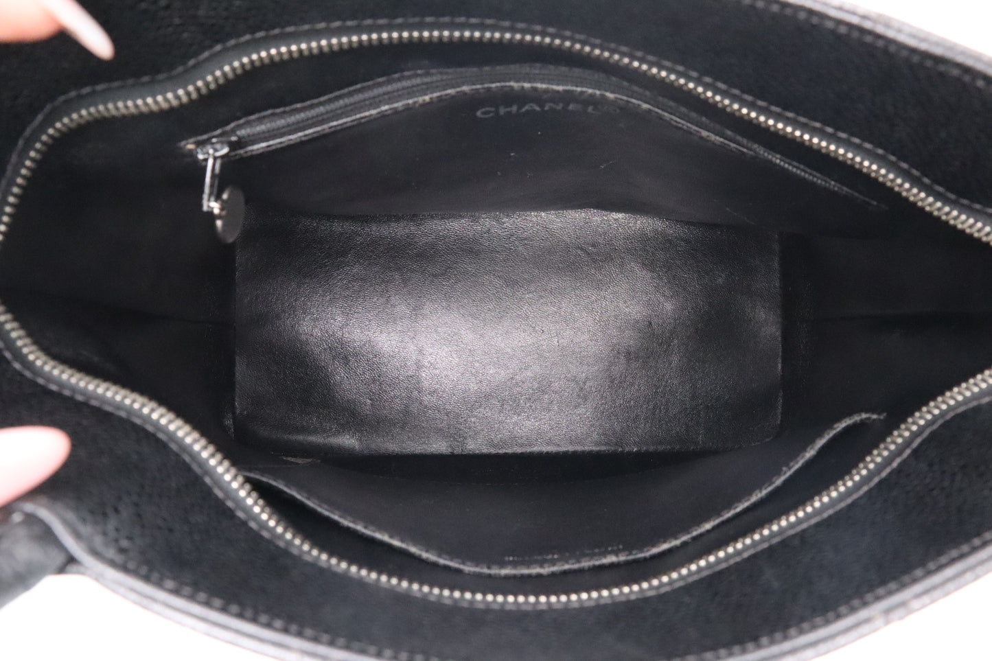 Chanel Medallion Tote in Black Caviar Leather