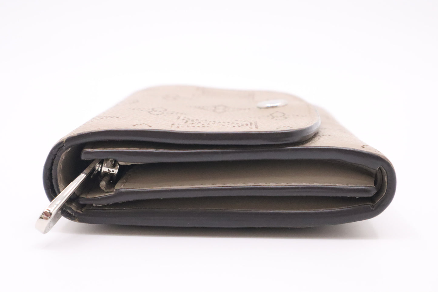Louis Vuitton Iris Compact Wallet in Galet Mahina Leather