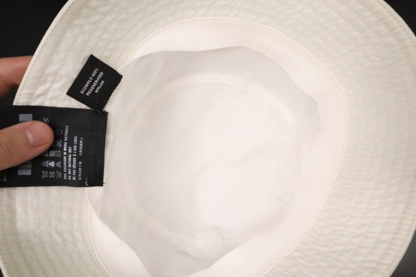Prada Bucket Hat in White Re-nylon