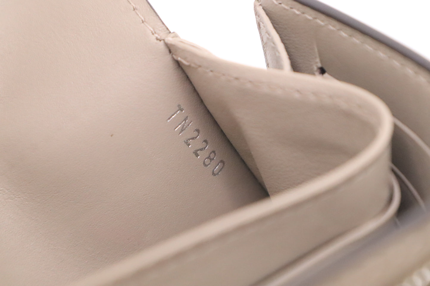 Louis Vuitton Iris Compact Wallet in Galet Mahina Leather