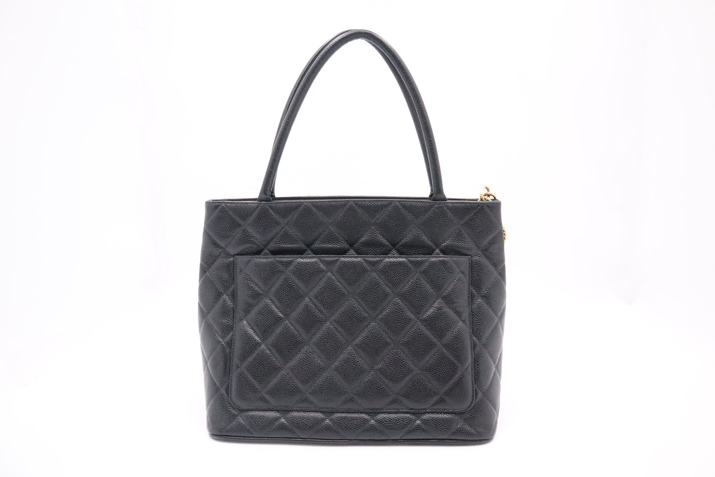 Chanel Medallion Tote in Black Caviar Leather