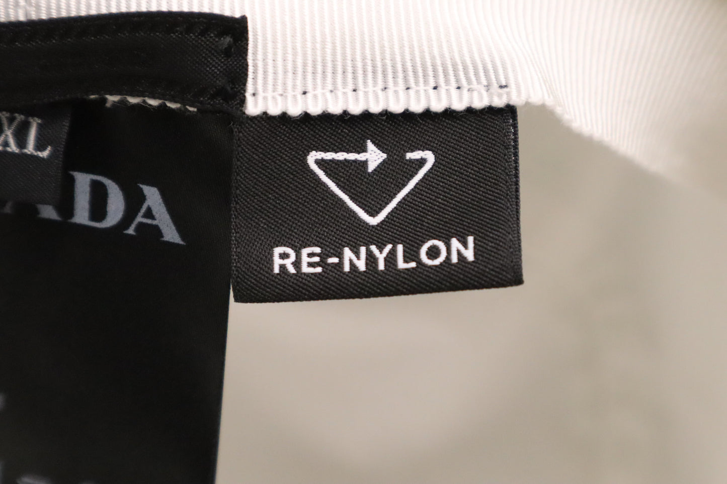 Prada Bucket Hat in White Re-nylon