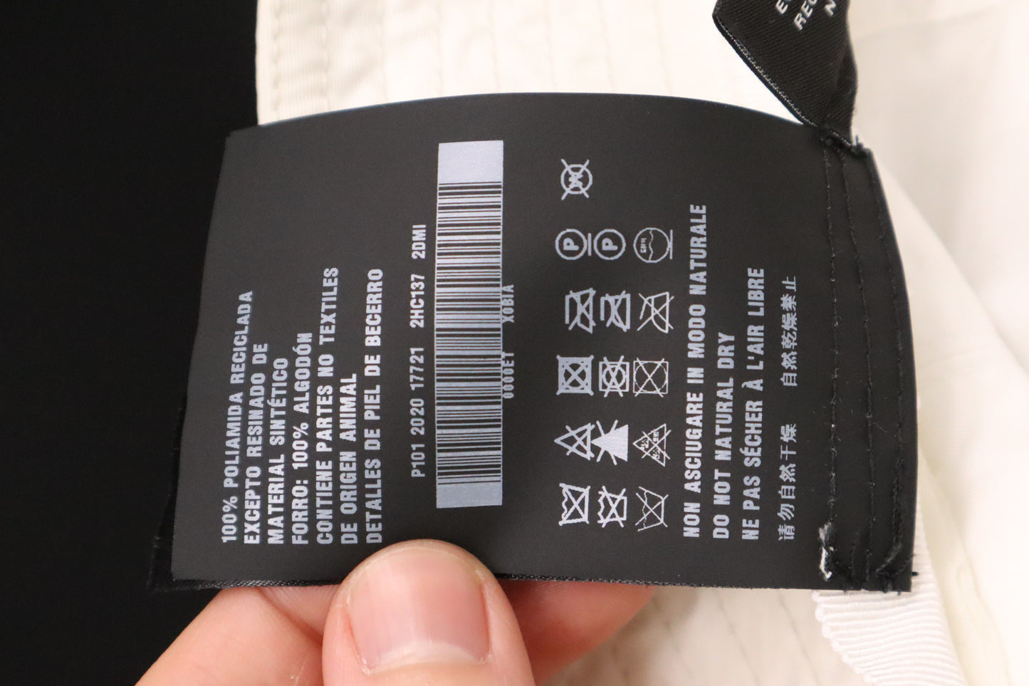 Prada Bucket Hat in White Re-nylon