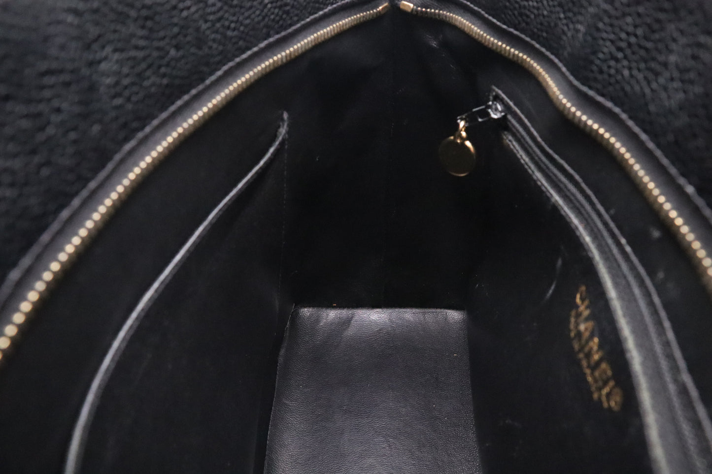 Chanel Medallion Tote in Black Caviar Leather