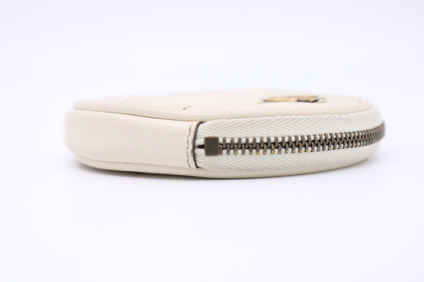 Gucci Marmont Coin Case in White Leather