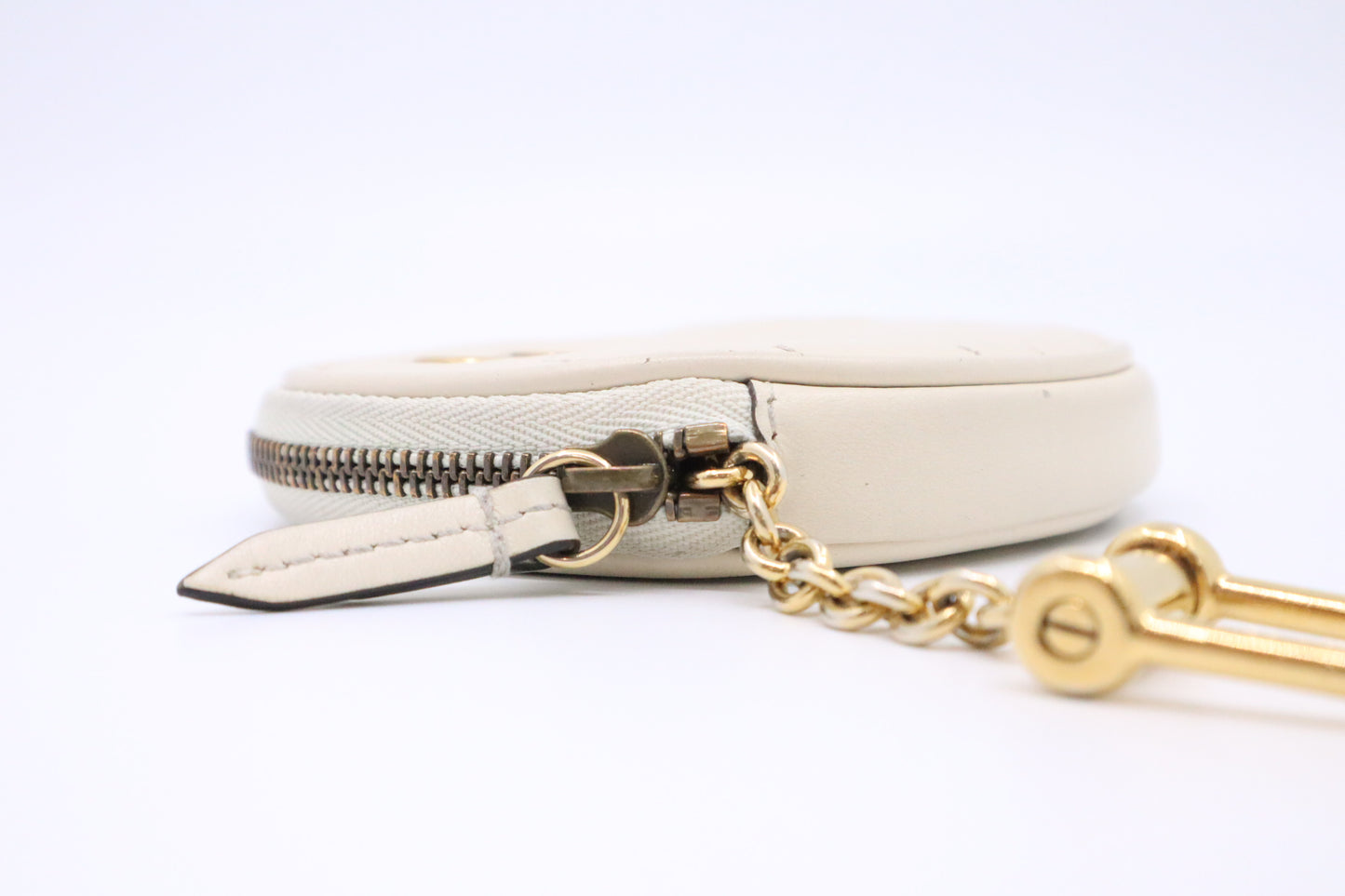 Gucci Marmont Coin Case in White Leather