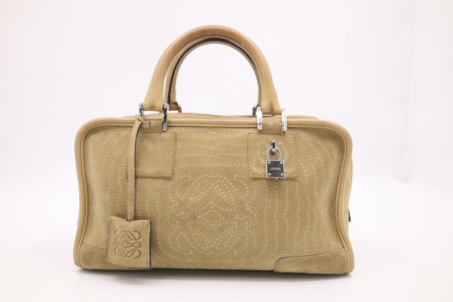 Loewe Amazona 29 in Beige Suede