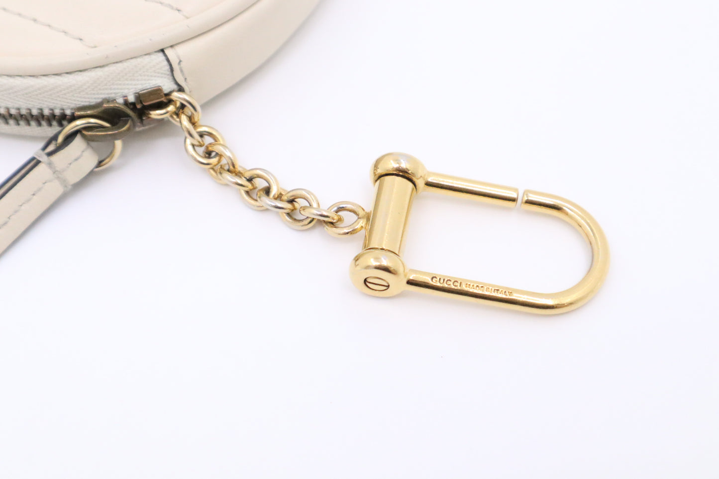 Gucci Marmont Coin Case in White Leather