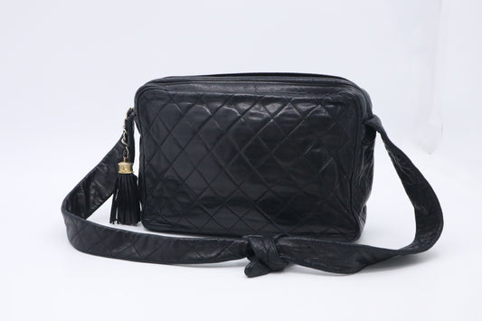 Chanel Camera Bag in Black Leather