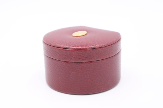 Cartier Jewelry Case in Burgundy Leather