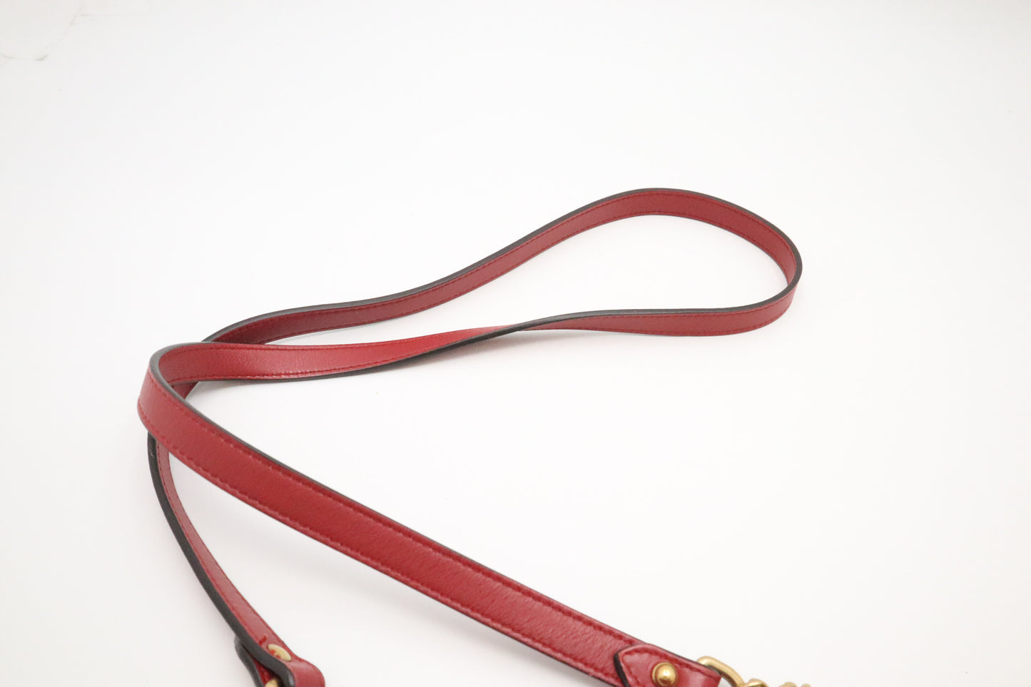 Gucci Marmont Mini Shoulder Bag in Red Leather