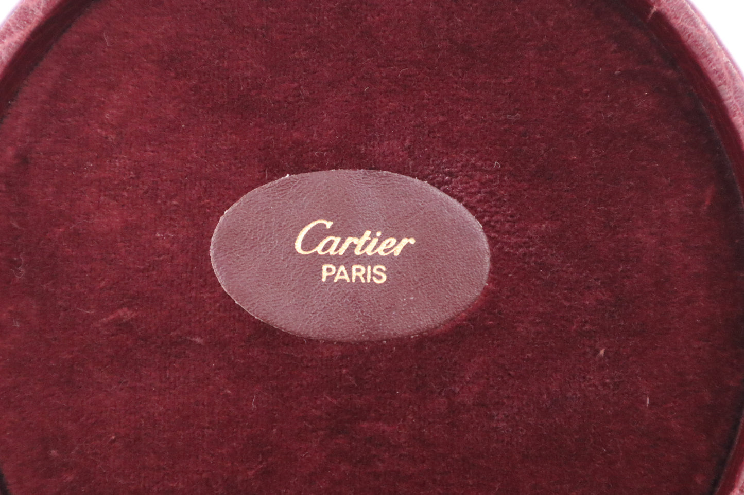 Cartier Jewelry Case in Burgundy Leather