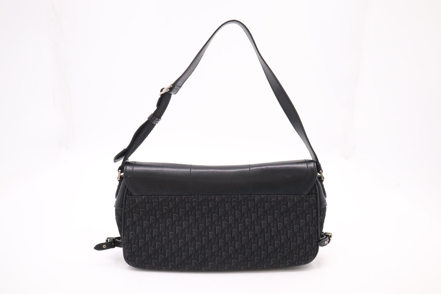 Dior Shoulder Bag in Black Canvas and Leather