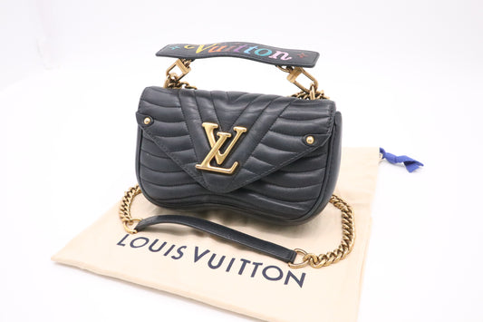 Louis Vuitton New Wave Chain Bag PM in Black Leather