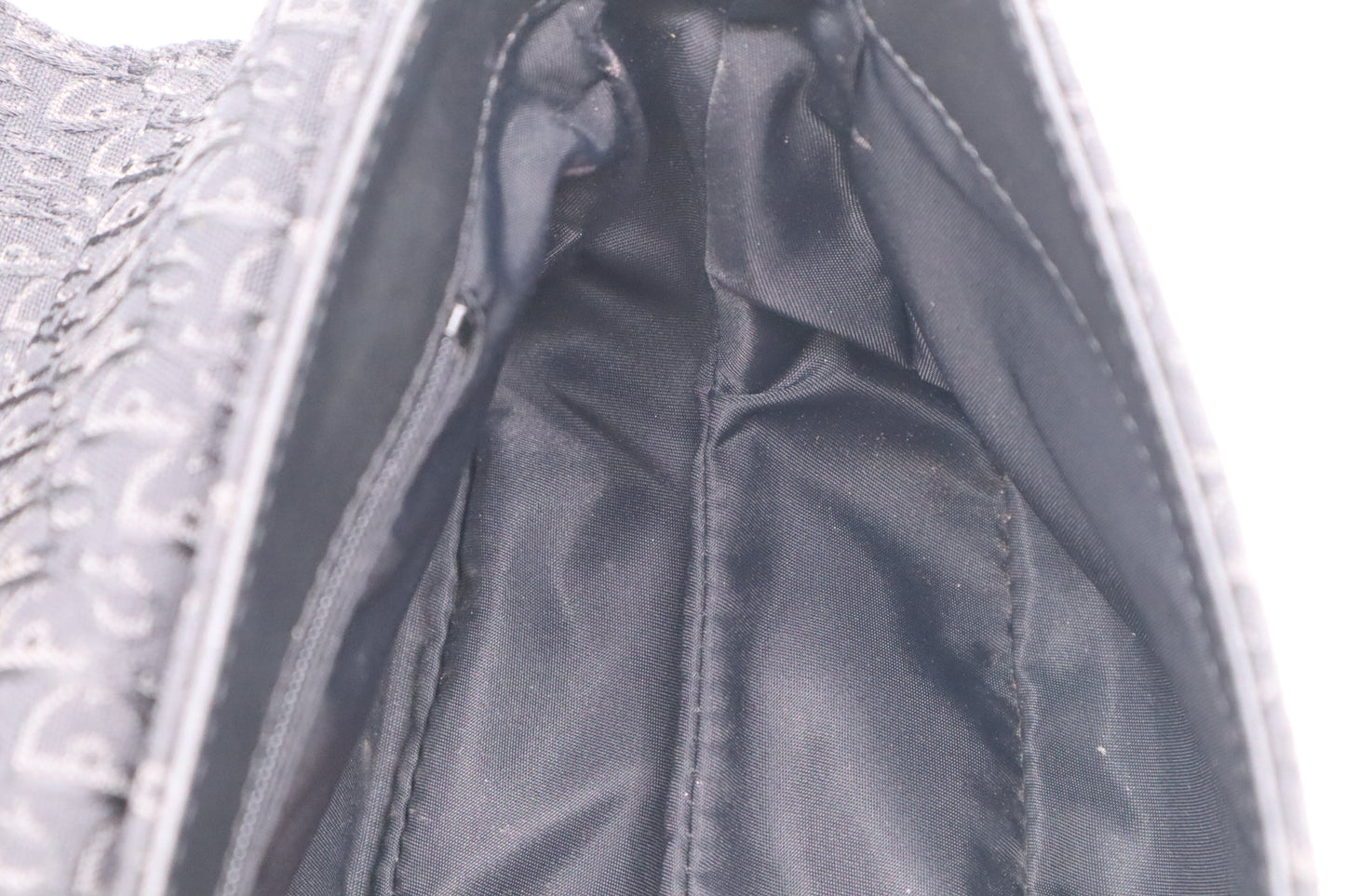 Dior Shoulder Bag in Black Canvas and Leather