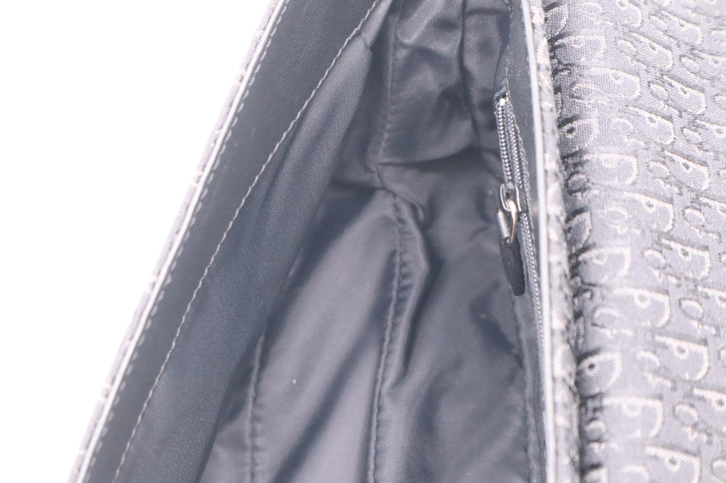 Dior Shoulder Bag in Black Canvas and Leather