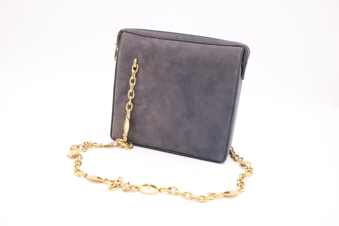 Dior Shoulder Bag in Blue Suede