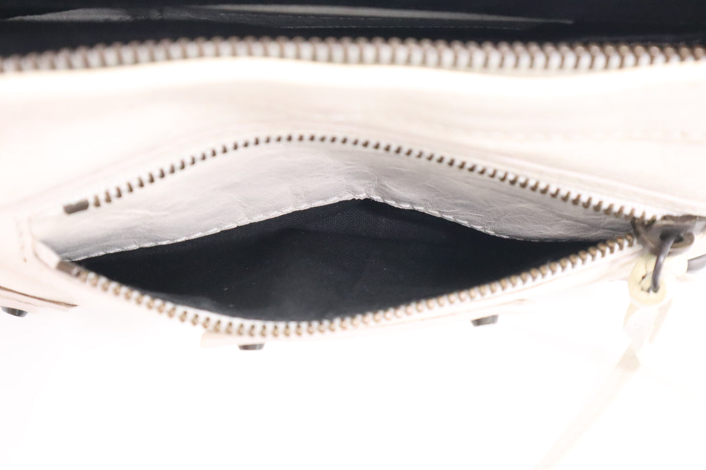 Balenciaga Motocross Classic Hip Bag in White Leather