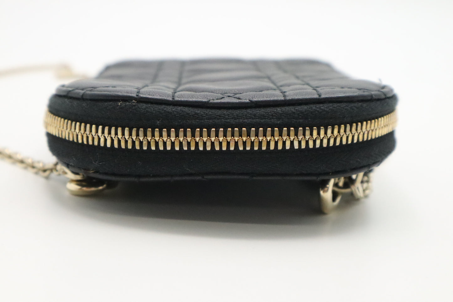 Dior Call In Dior Phone Case Bag in Black Cannage Leather