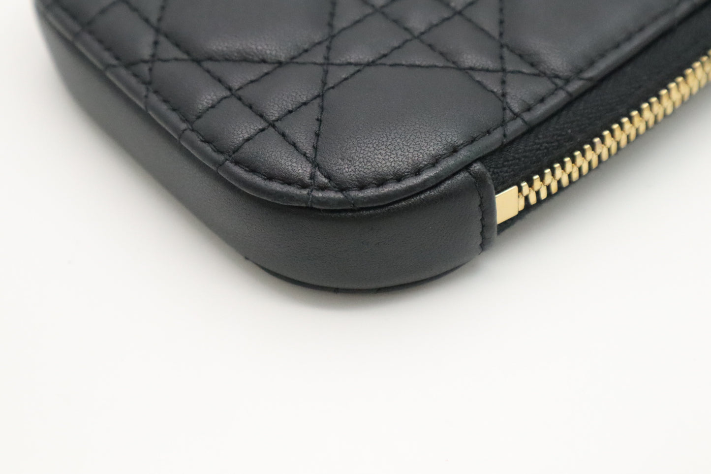 Dior Call In Dior Phone Case Bag in Black Cannage Leather