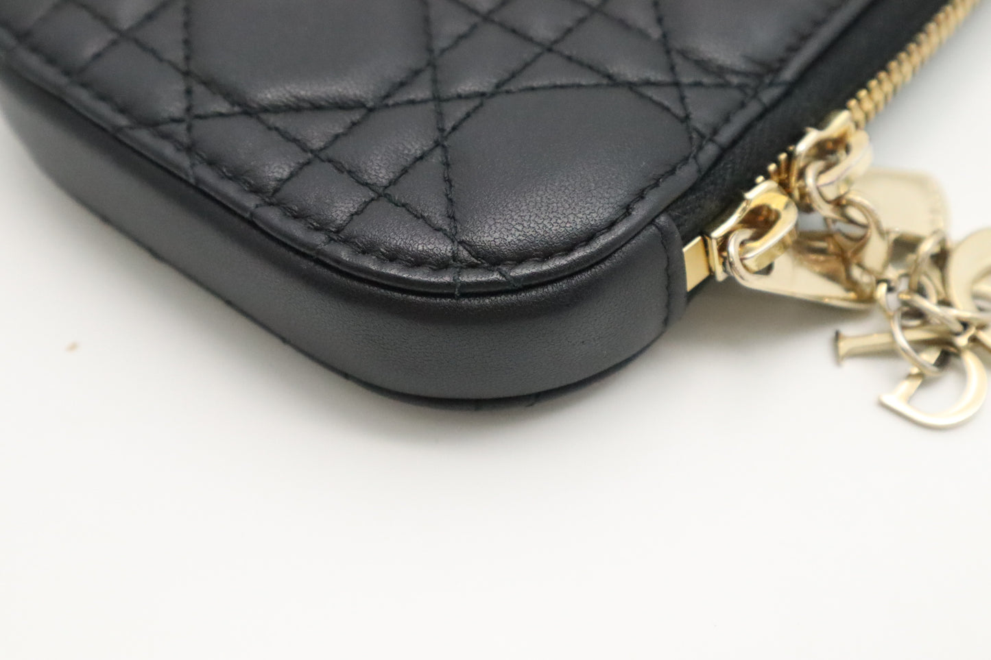 Dior Call In Dior Phone Case Bag in Black Cannage Leather