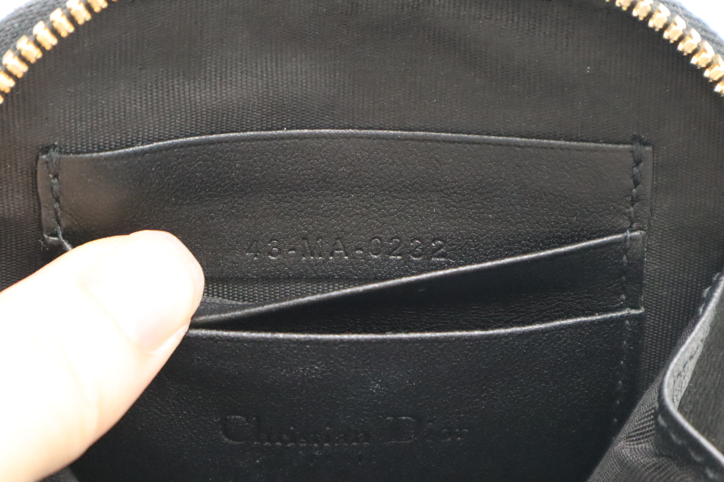 Dior Call In Dior Phone Case Bag in Black Cannage Leather