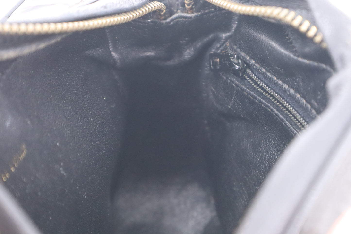 Chanel Small Camera Bag in Black Patent Leather