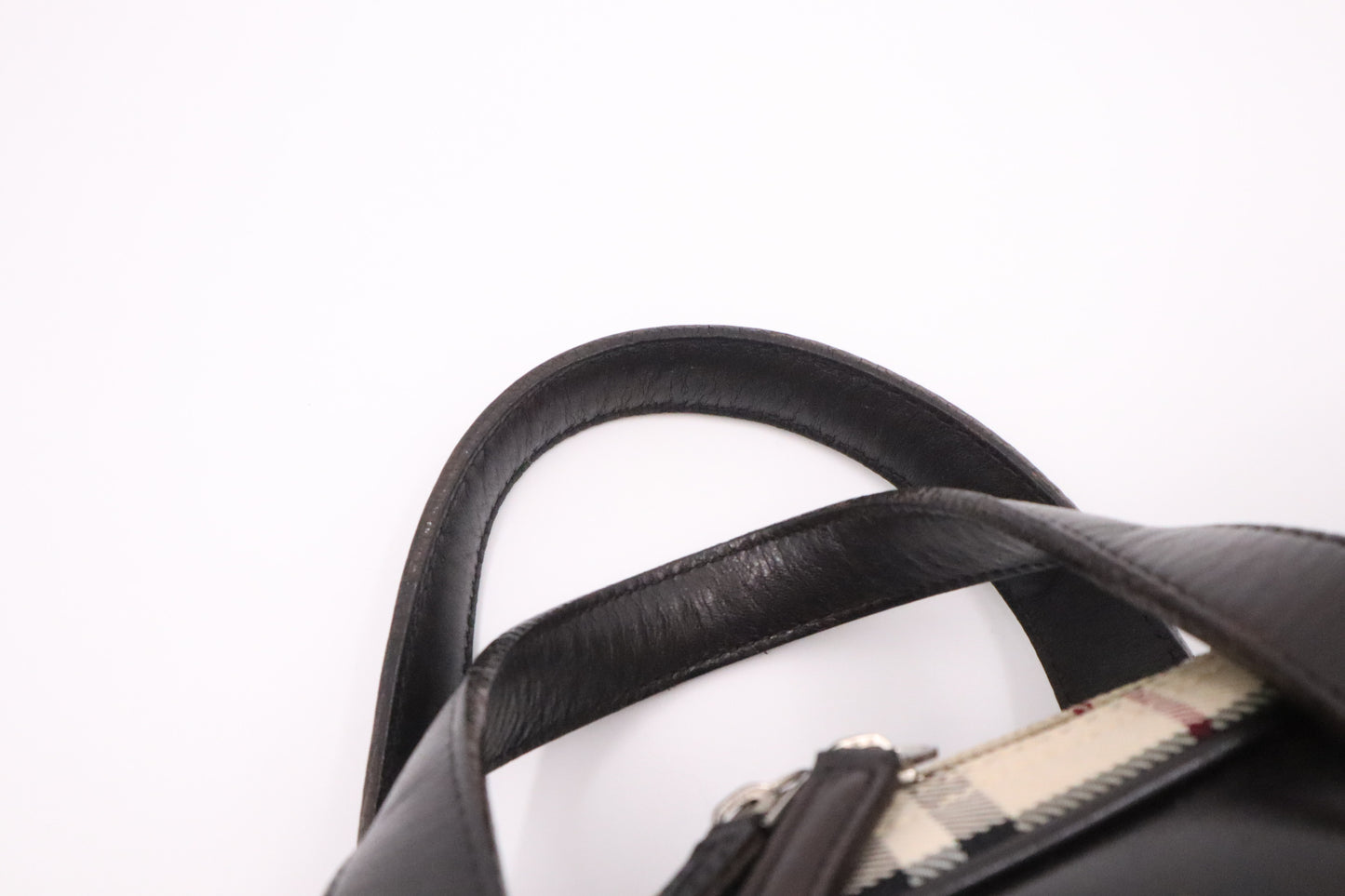 Burberry Business Bag in Beige Check Canvas