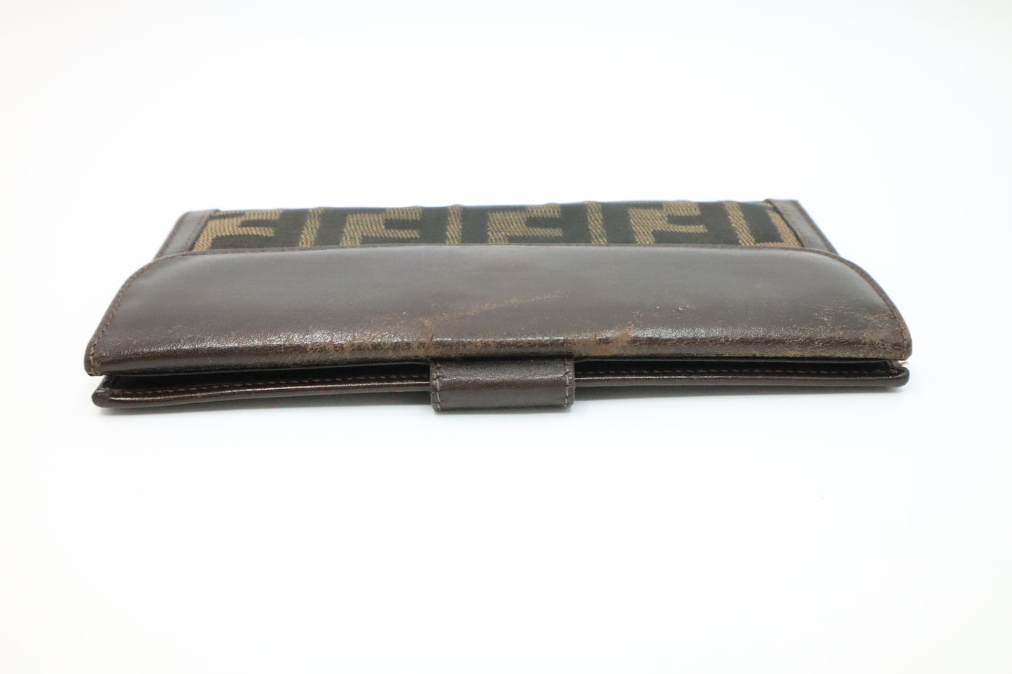 Fendi Long Wallet in Brown Zucca Canvas