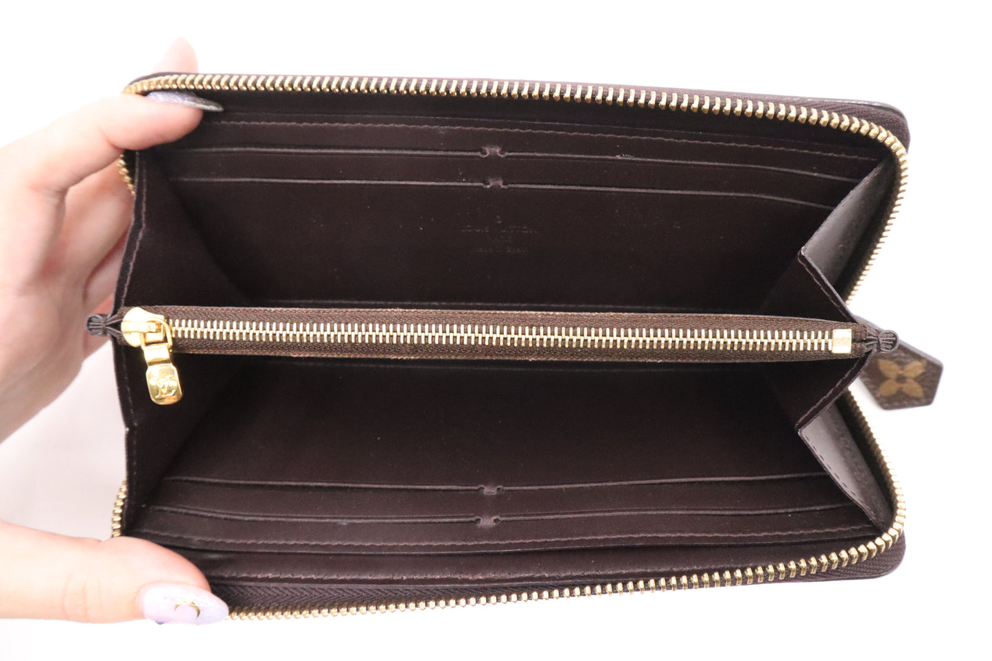 Louis Vuitton Clemence Wallet in Pink and Purple Vernis Leather