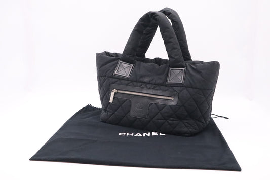 Chanel Cocoon Handbag in Black Nylon