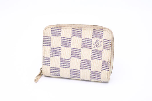 Louis Vuitton Compact Zippy Wallet in Damier Azur Canvas