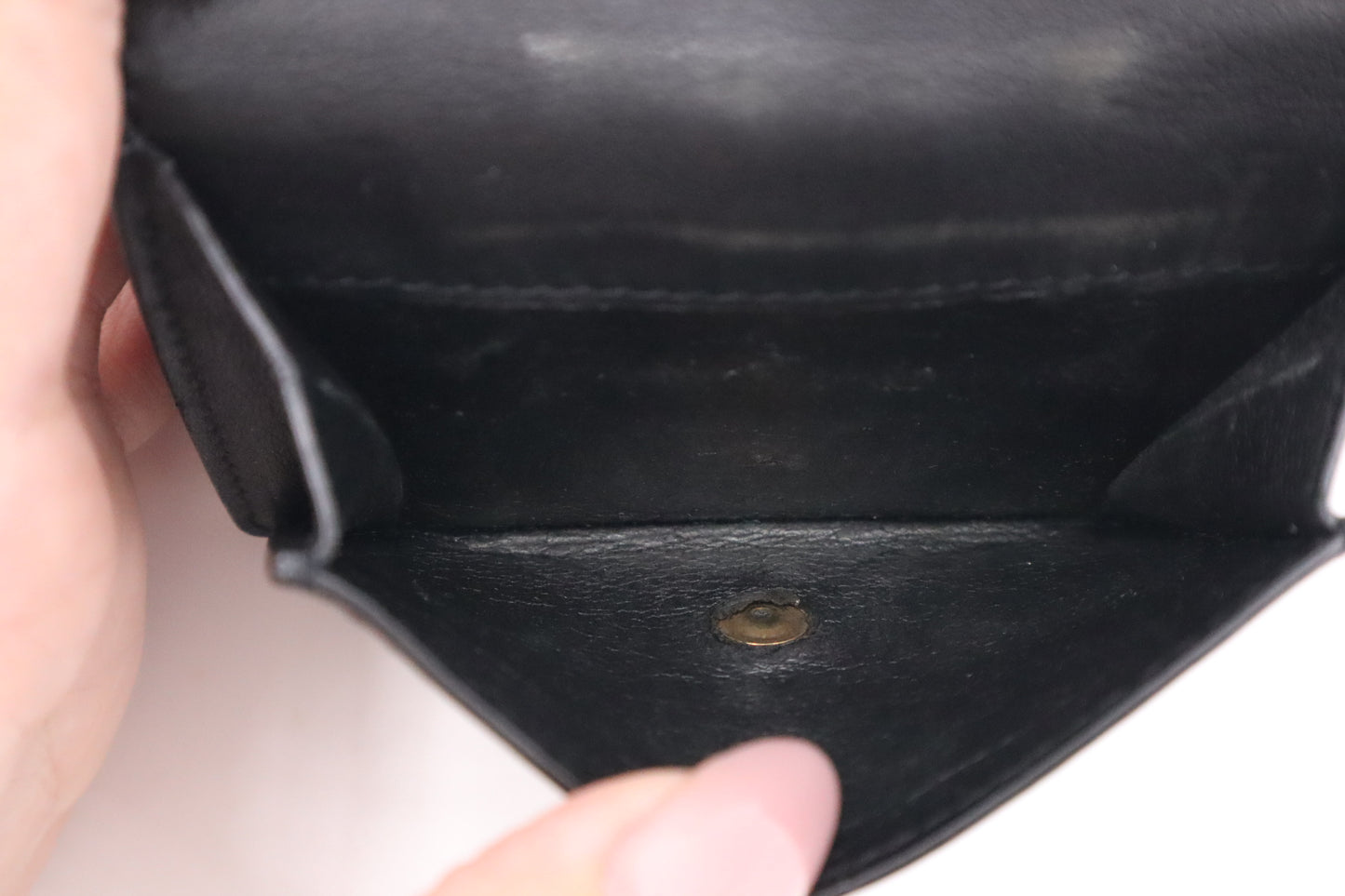 YSL Saint Laurent Compact Wallet in Black Leather