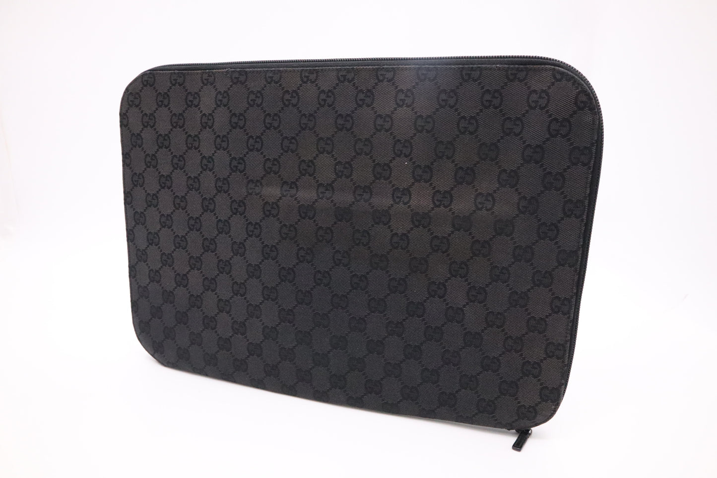 Gucci Laptop Case in Black GG Canvas