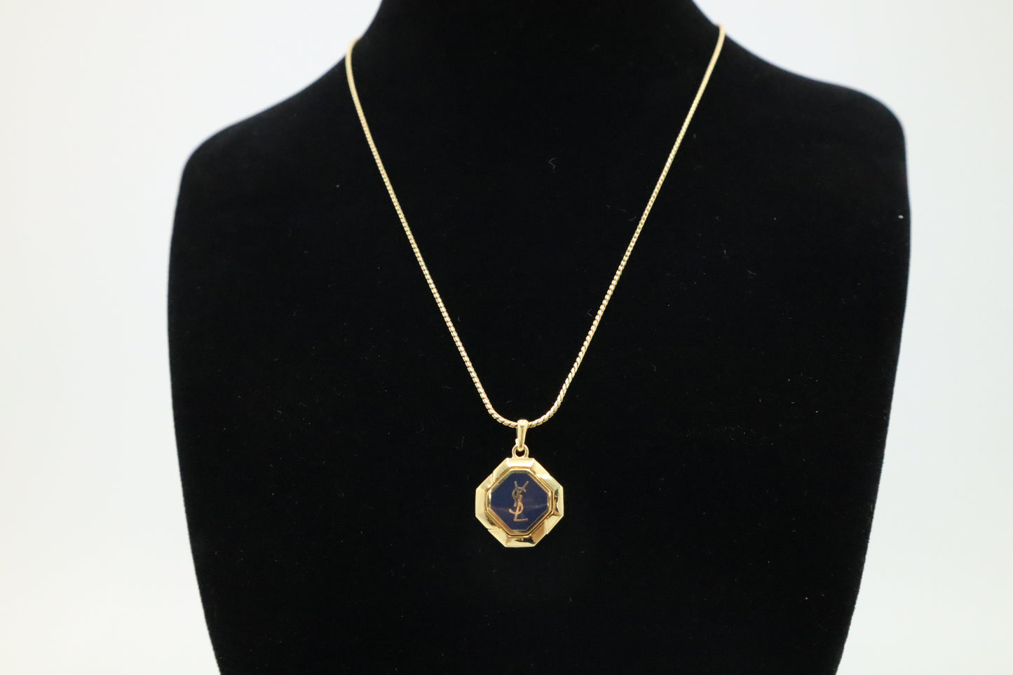 YSL Navy Blue Necklace