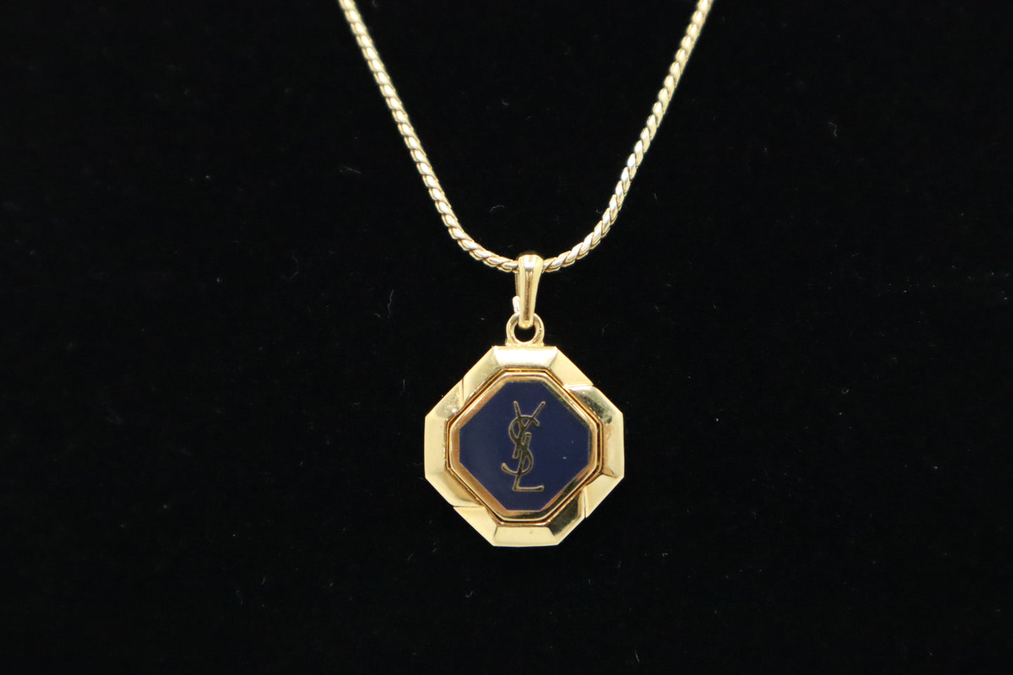 YSL Navy Blue Necklace