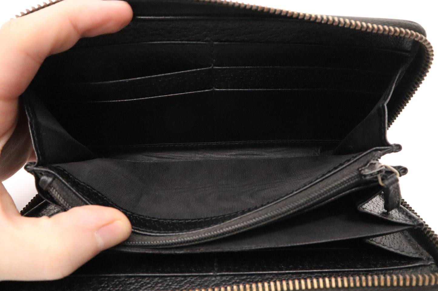 Gucci Long Wallet in Black Leather
