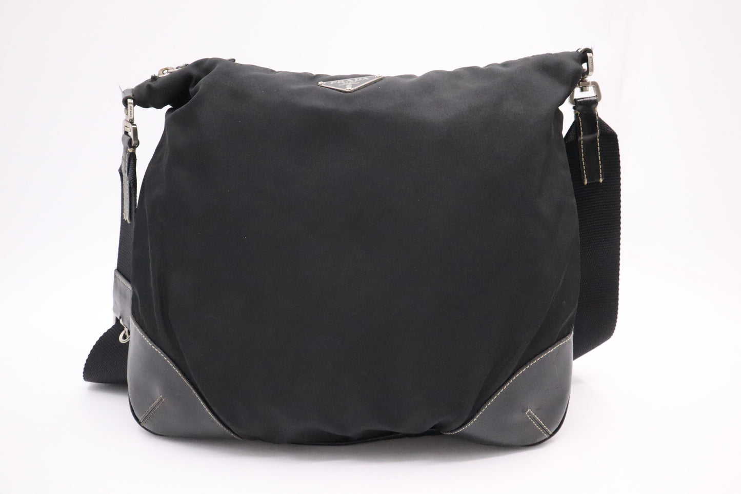 Prada Square Crossbody in Black Nylon