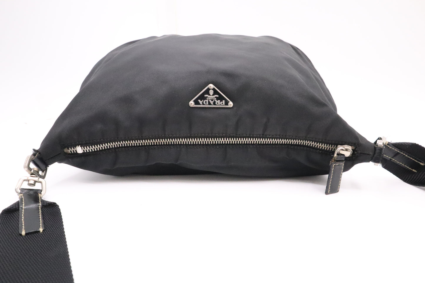Prada Square Crossbody in Black Nylon