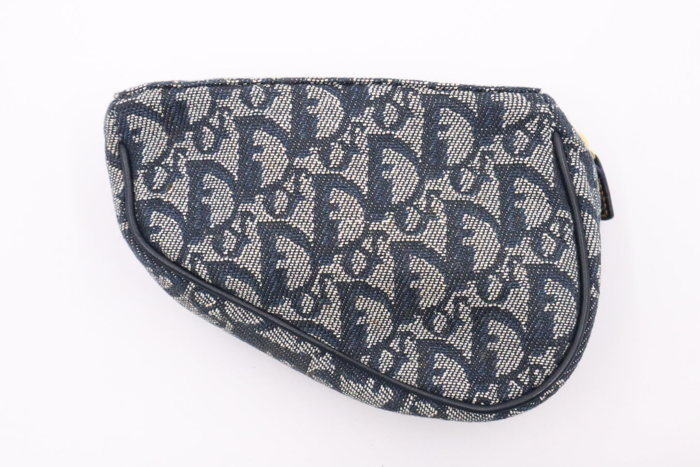 Dior Saddle Pouch in Blue Oblique Canvas