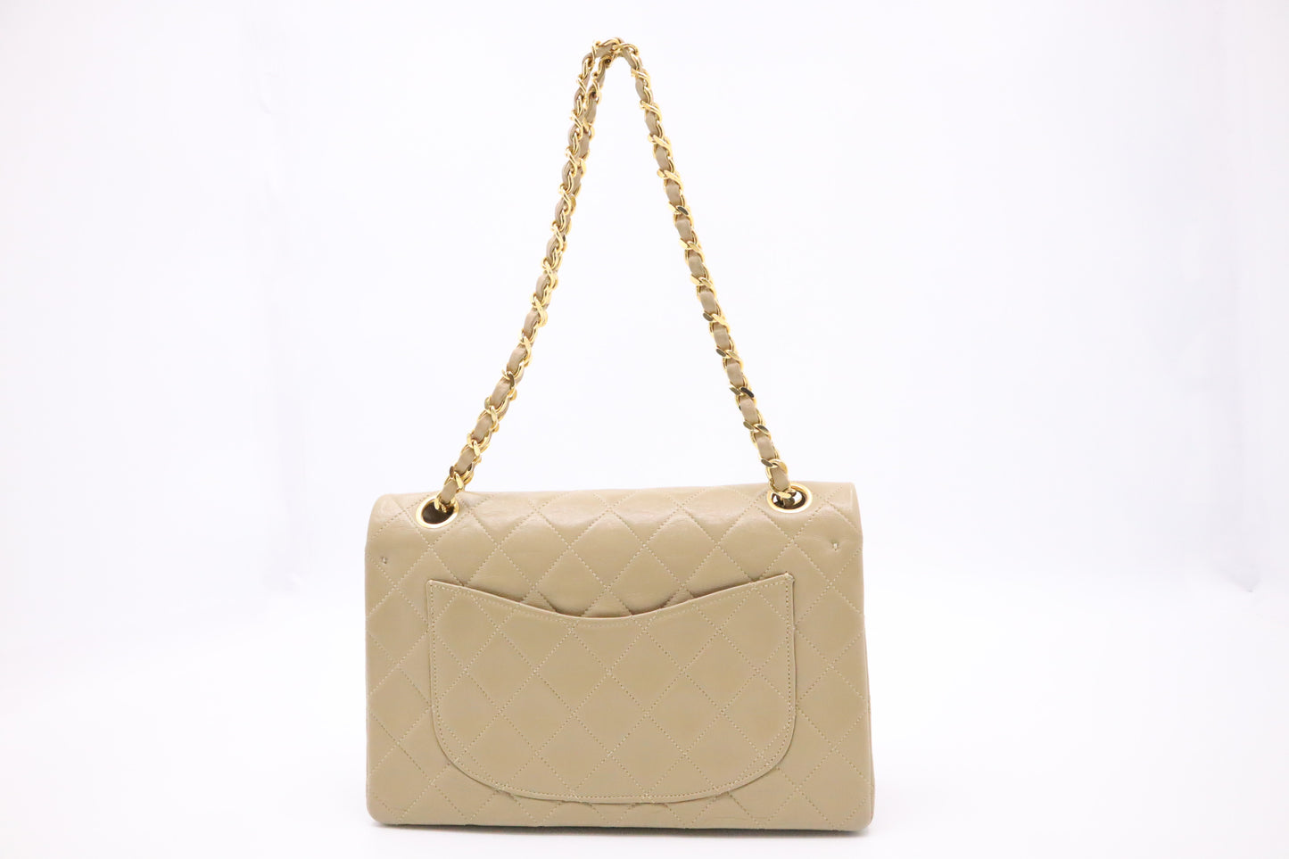 Chanel Small Double Flap in Dark Beige