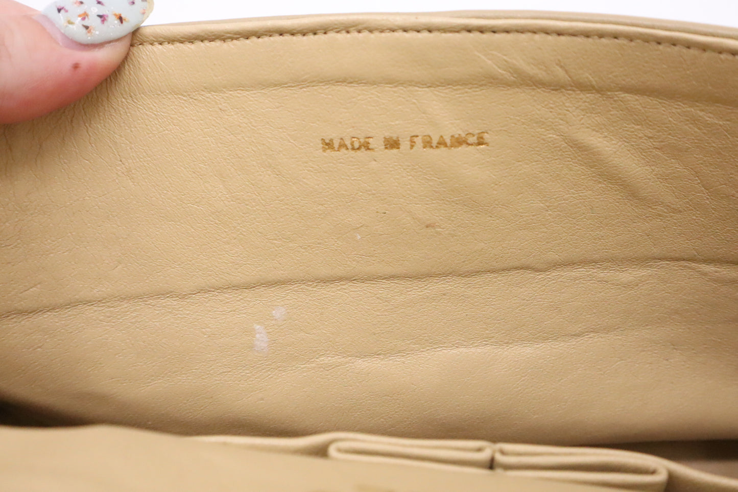 Chanel Small Double Flap in Dark Beige