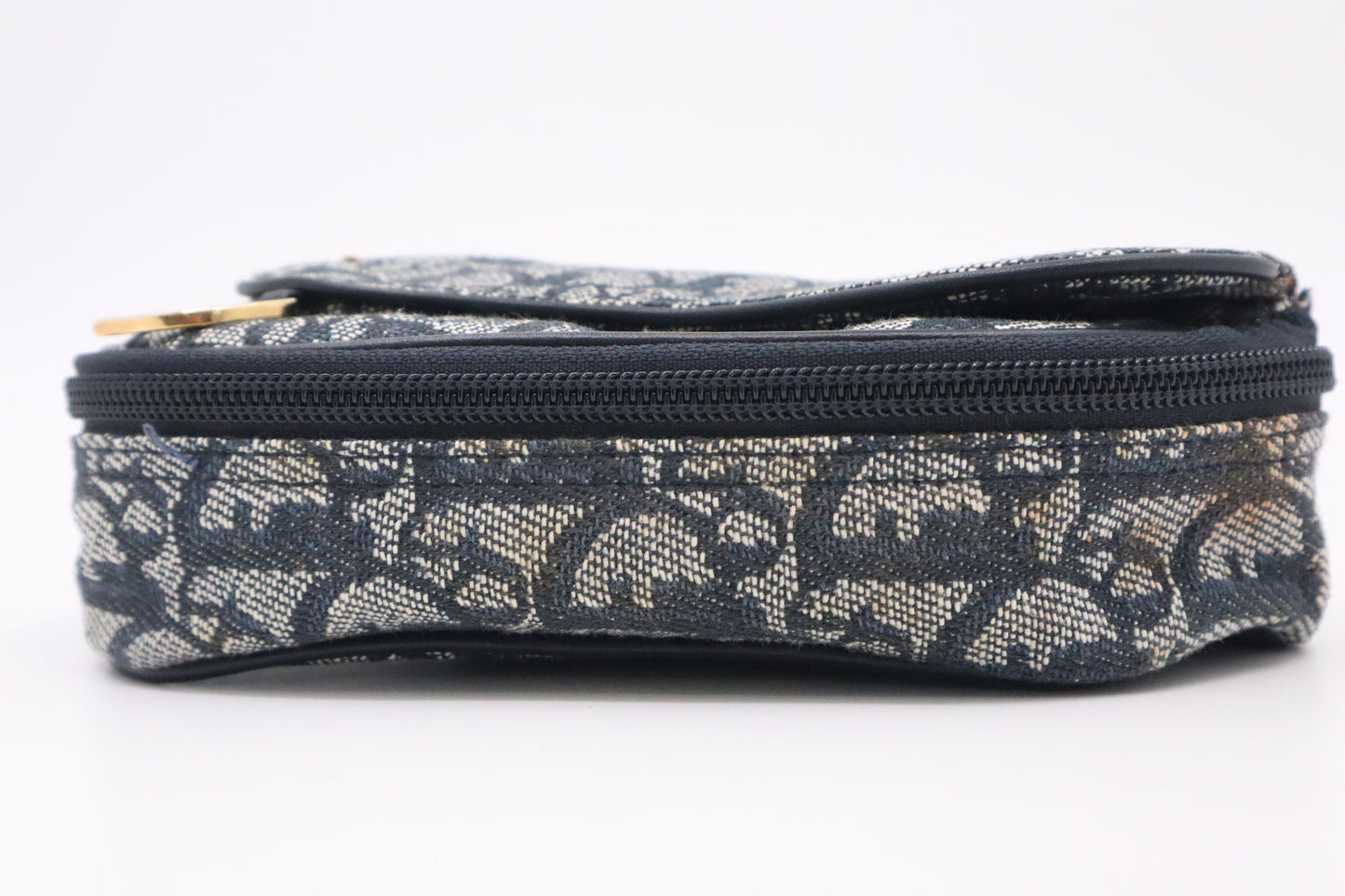 Dior Saddle Pouch in Blue Oblique Canvas