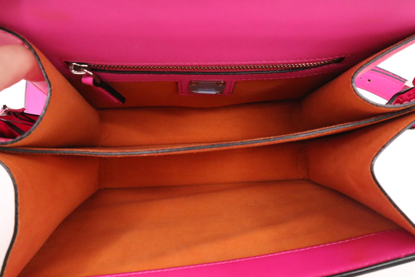 MCM Crossbody Bag in Hot Pink Leather