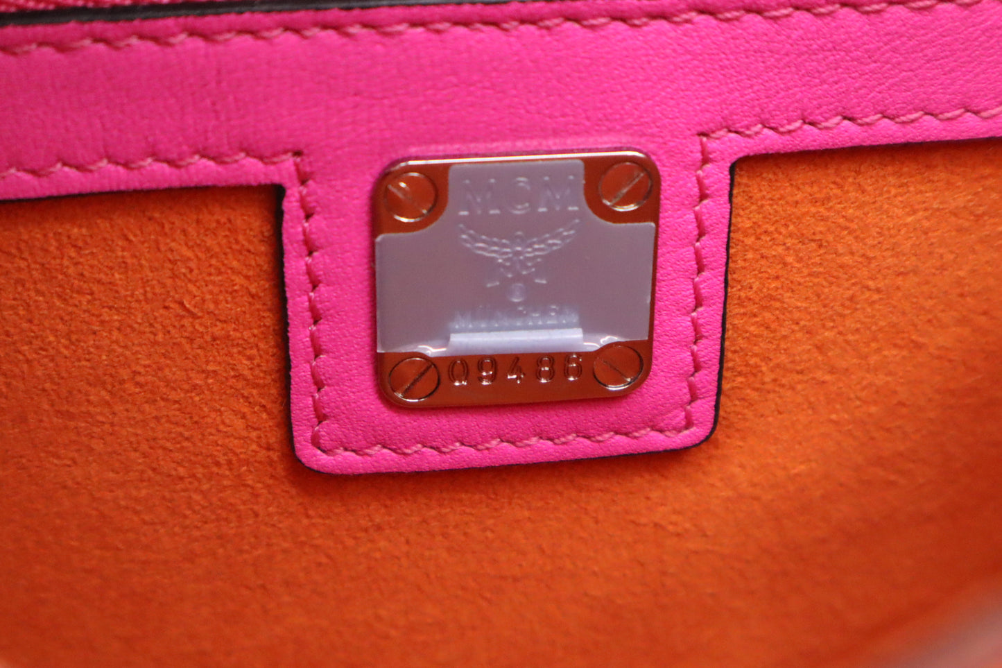 MCM Crossbody Bag in Hot Pink Leather