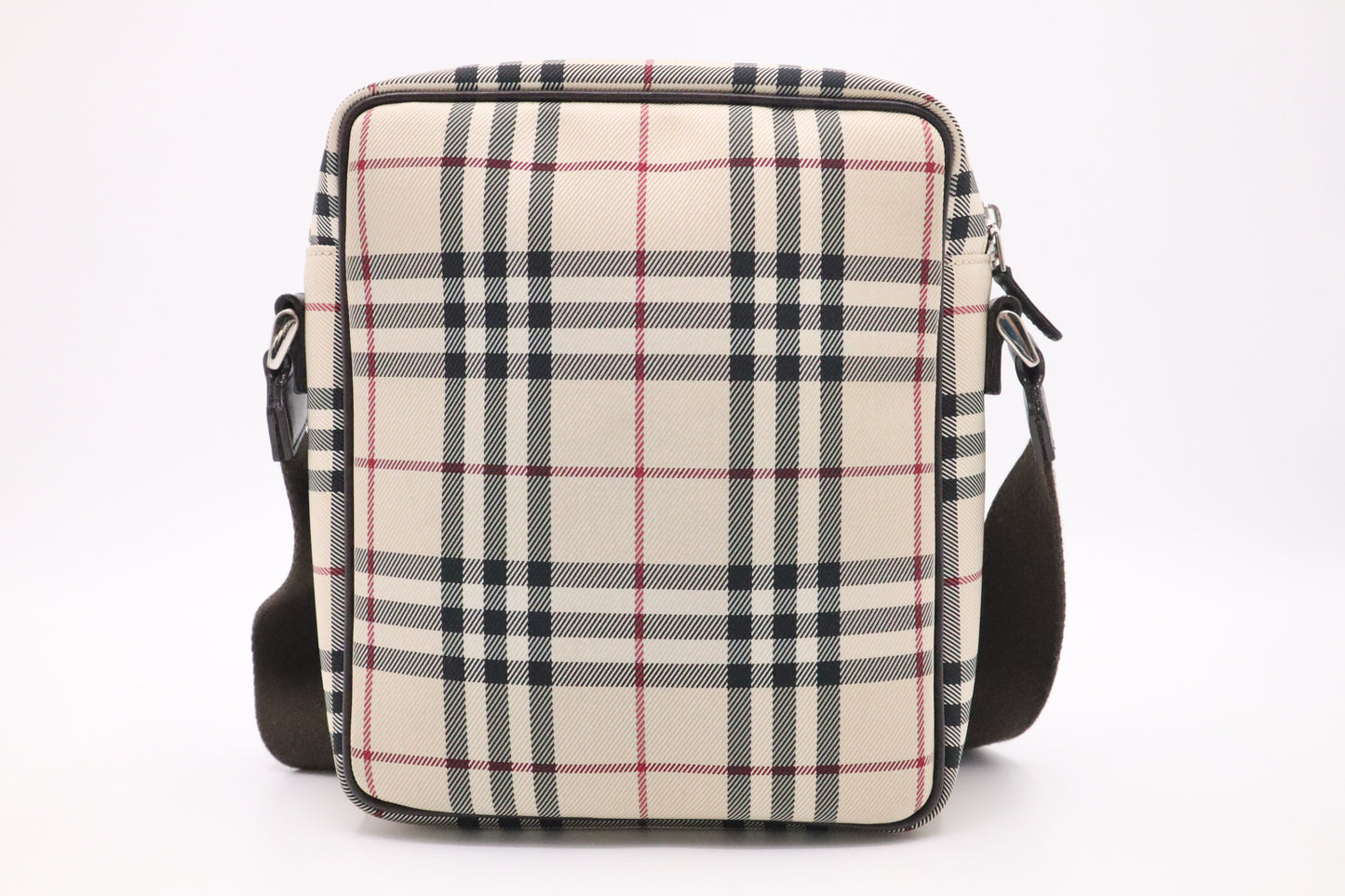 Burberry Crossbody Bag in Beige Check Canvas